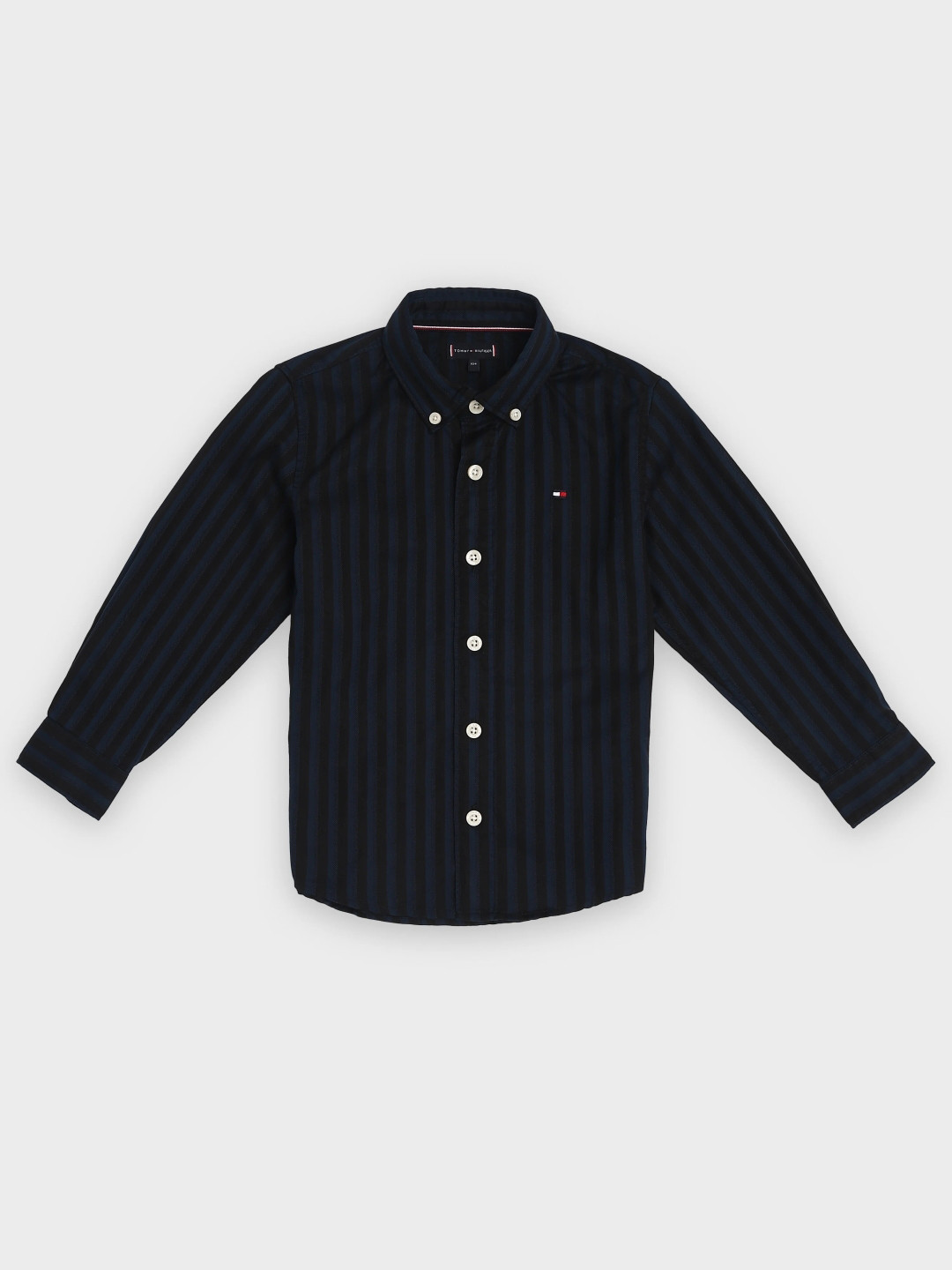 Tommy Hilfiger Boys Button-Down Collar Striped Shirt