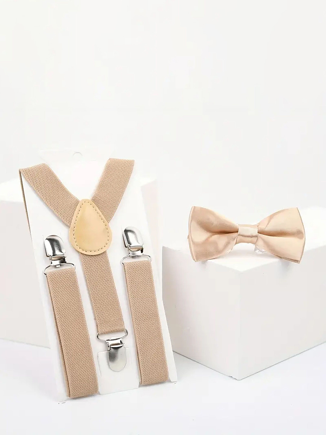 RR DESIGN Boys Suspender With Bow Tie Set