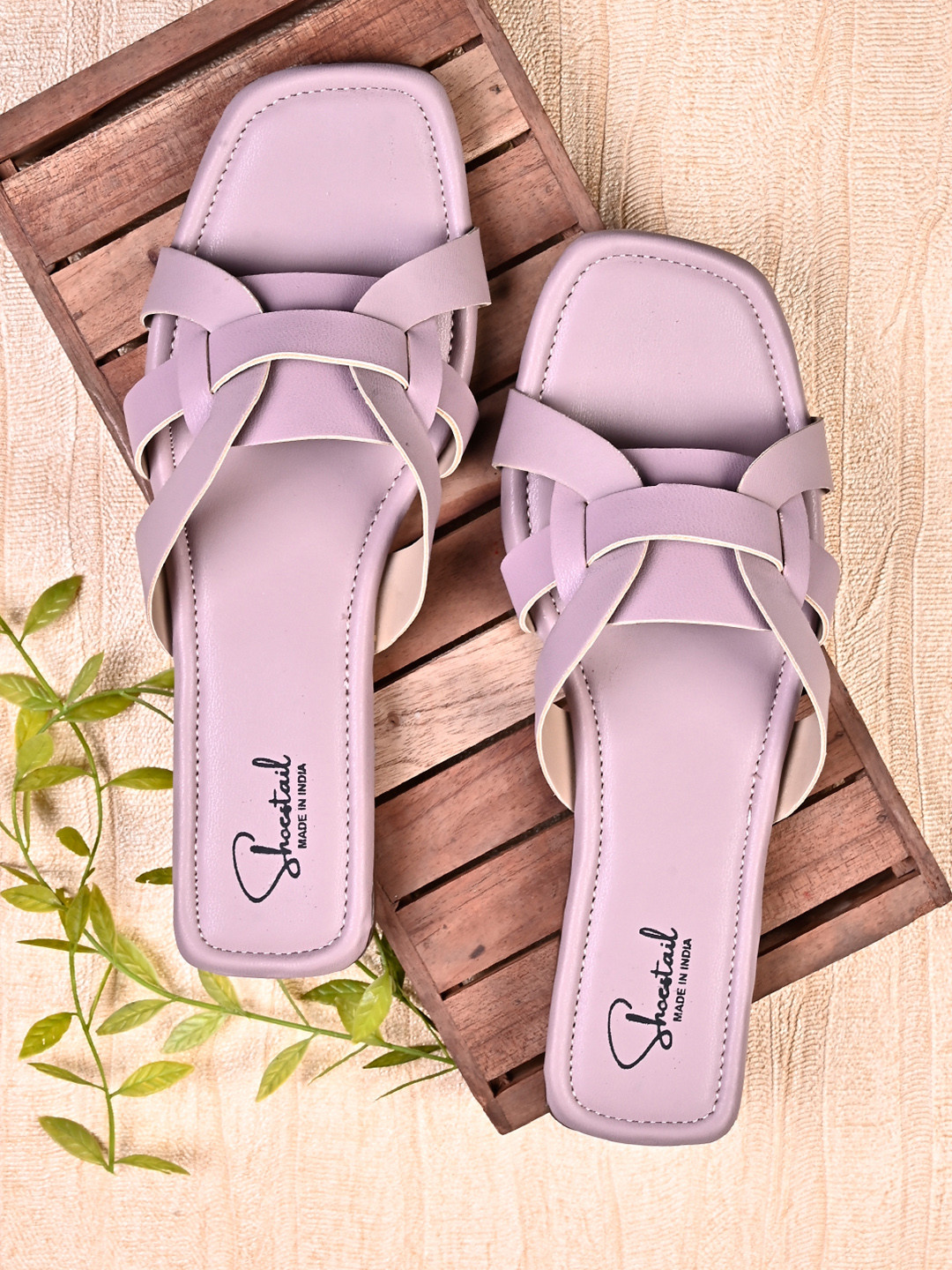 Shoestail Women Open Toe Flats