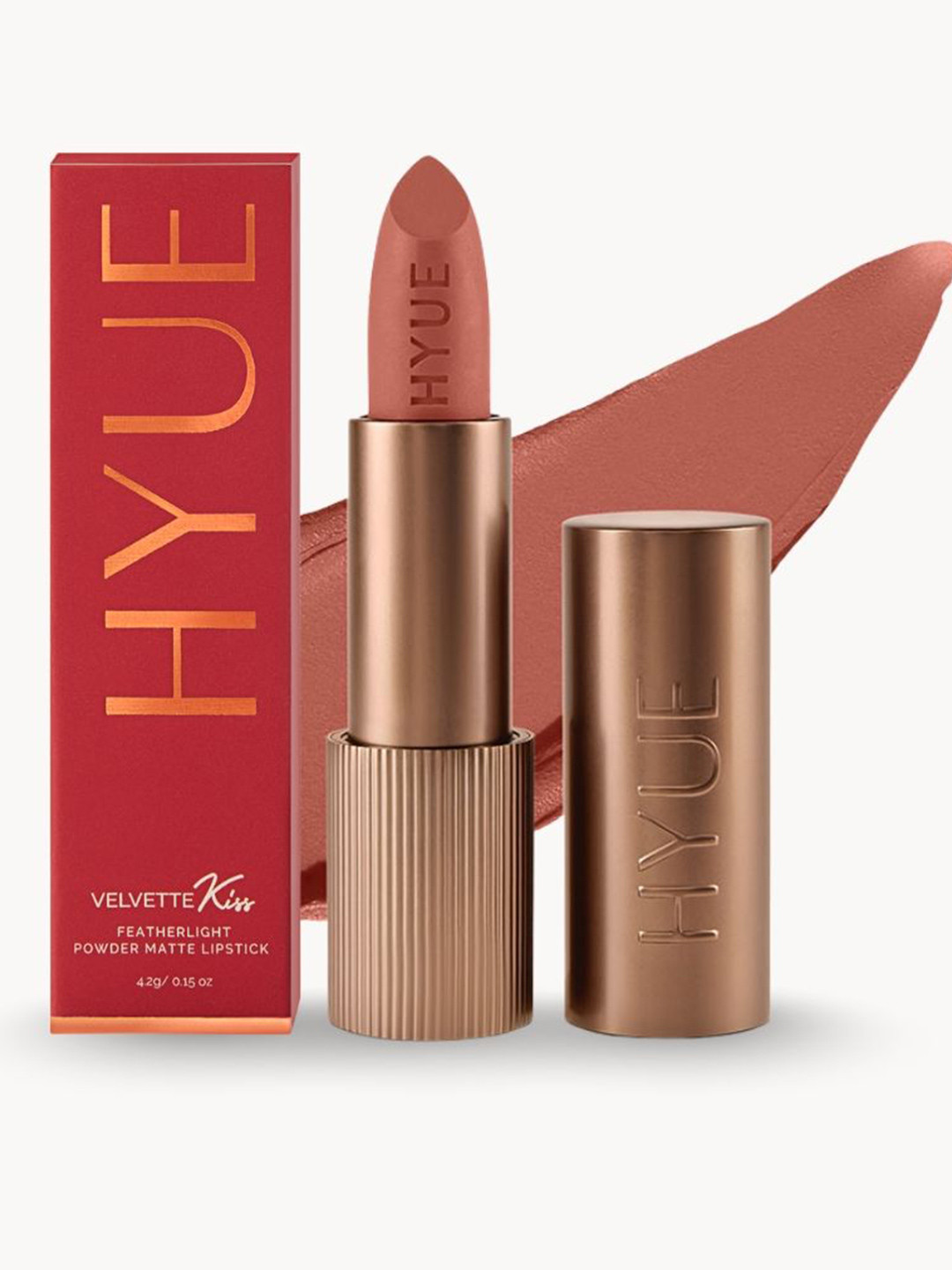 HYUE Velvette Kiss Bullet Matte Lipstick - Unfiltered - Feather Light and Smudge Proof