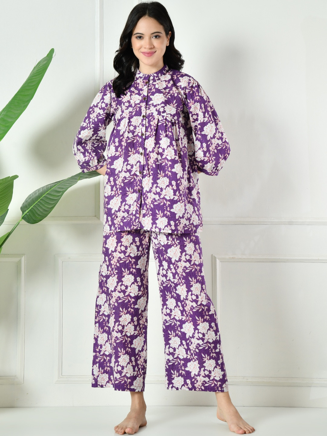 KALINI Women Floral Lounge Co-Ords Set