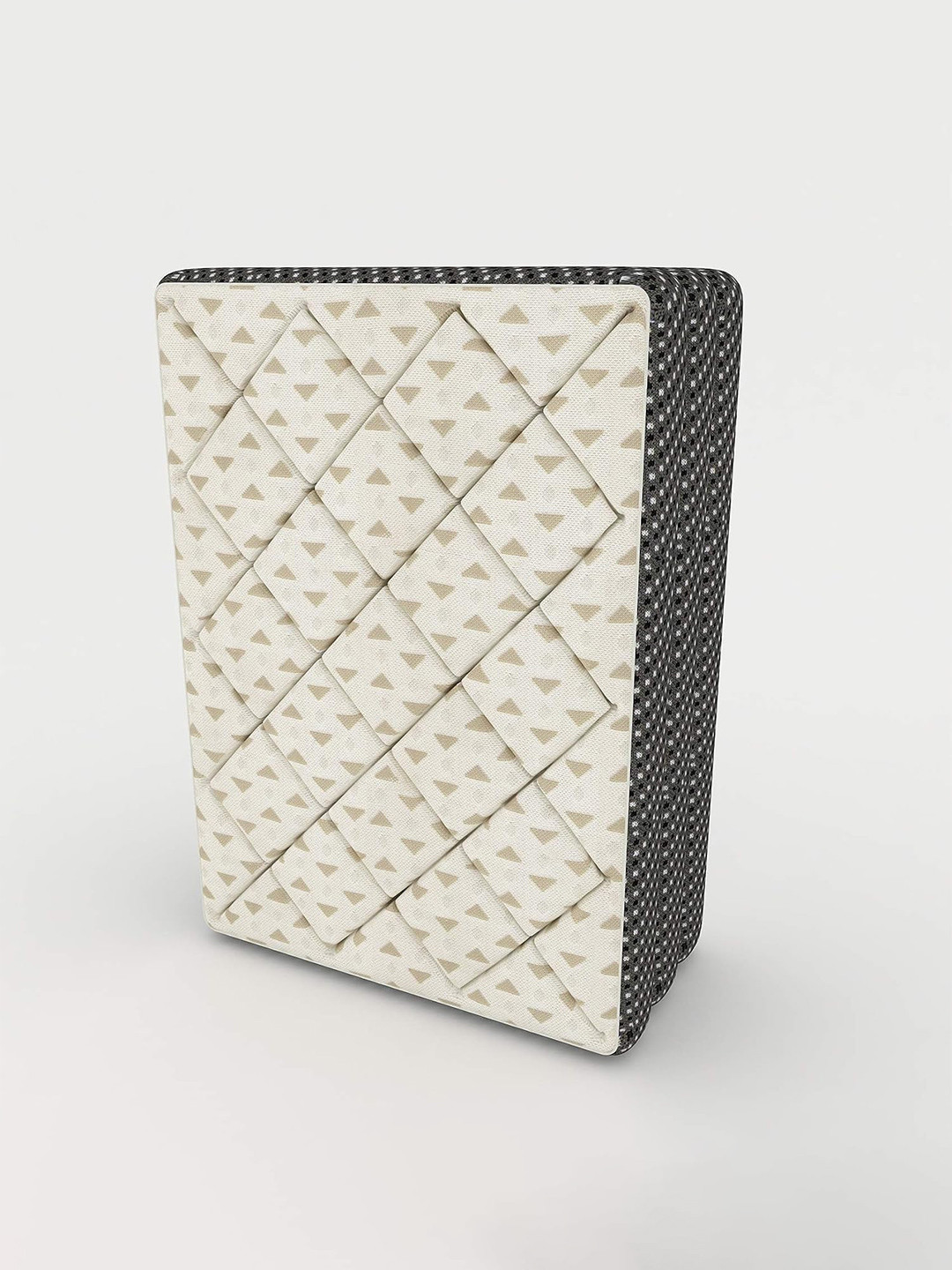 COIRFIT White & Grey Quilted Cotton Orthopedic King Size Mattress