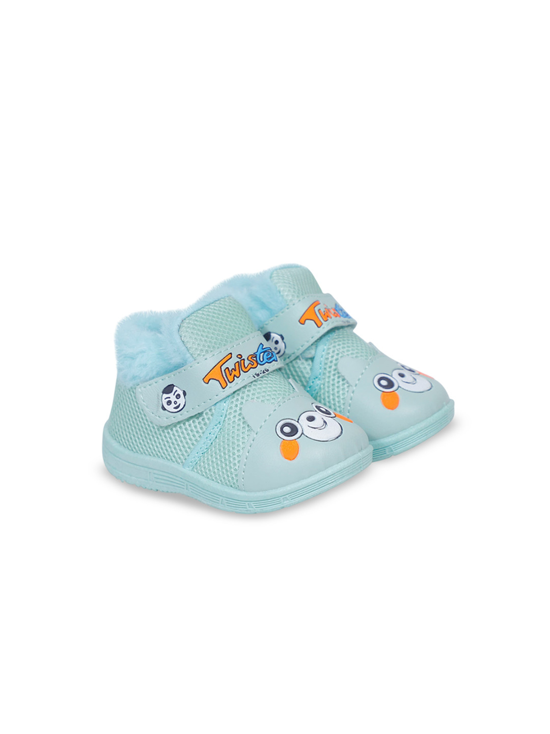 MUKUNDU Kids Printed Round Toe Velcro Sneakers