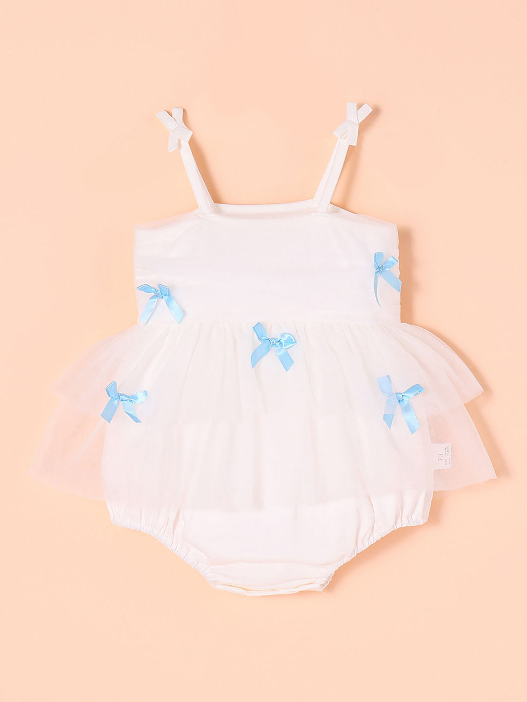 Hopscotch Girls Bow Bubble Onesie
