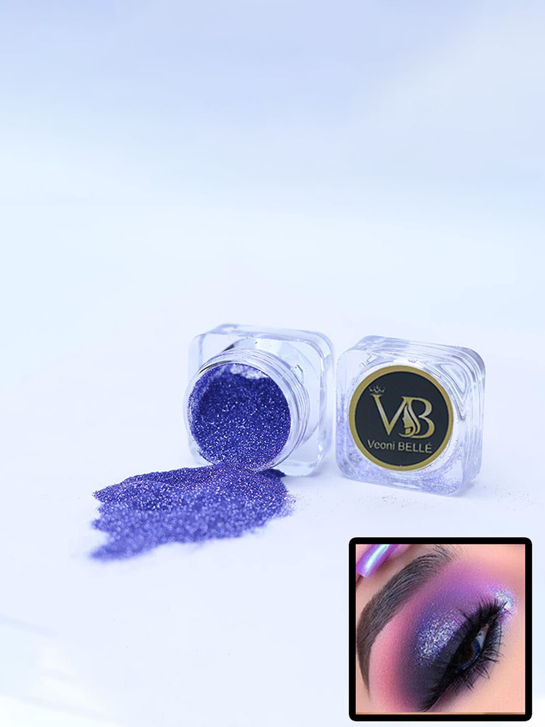 Veoni BELLE Single Shiny Glitter Eyeshadow 5g - Mauve Purple 09