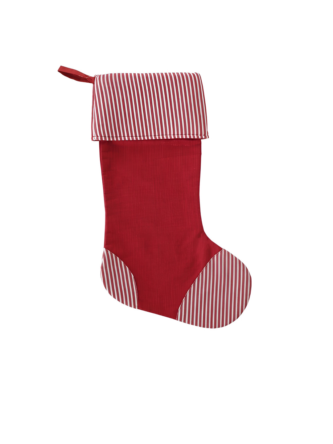 MASPAR  Red Cotton Solid 30x52 CM Christmas Stocking Christmas Decor