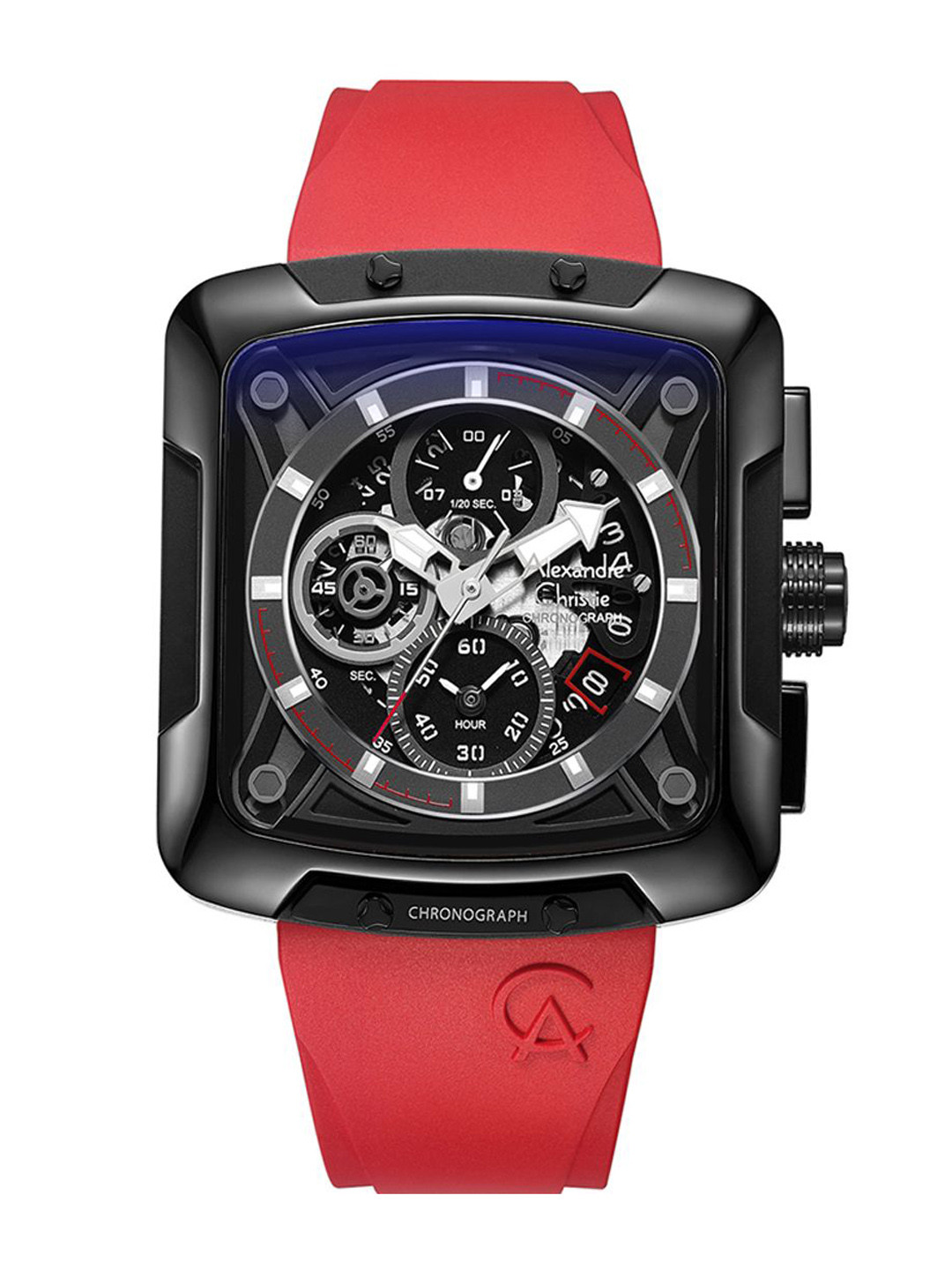 Alexandre Christie Chrono Men Square Shape Analogue Watch 3030GCRIPBARE