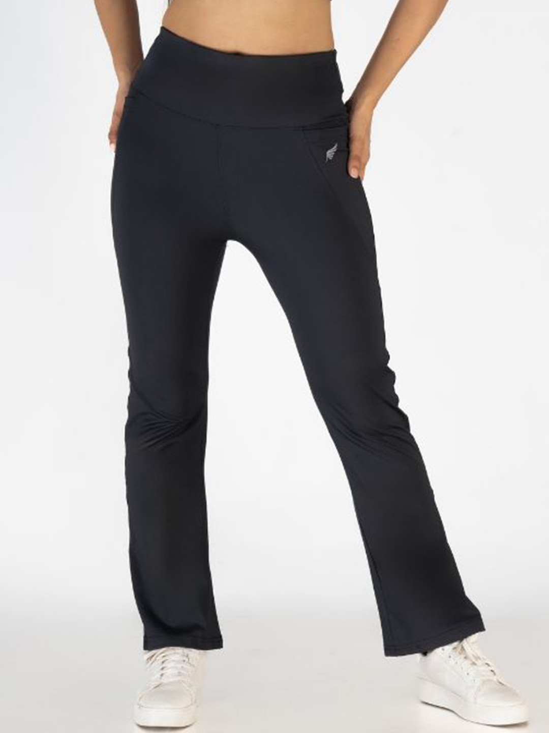 FLURR Women High Rise Ultra Fit 4 Way Stretchable Flare Tights