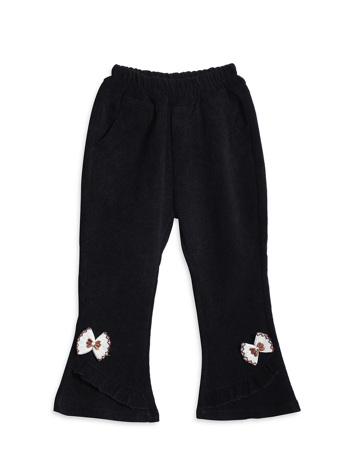 Lil Townie Girls Relaxed Fit Mid-Rise Trousers