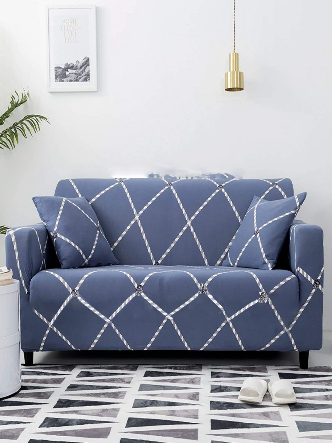 HOUSE OF QUIRK Double Seater Universal 140 GSM Flexible Stretch Sofa Cover