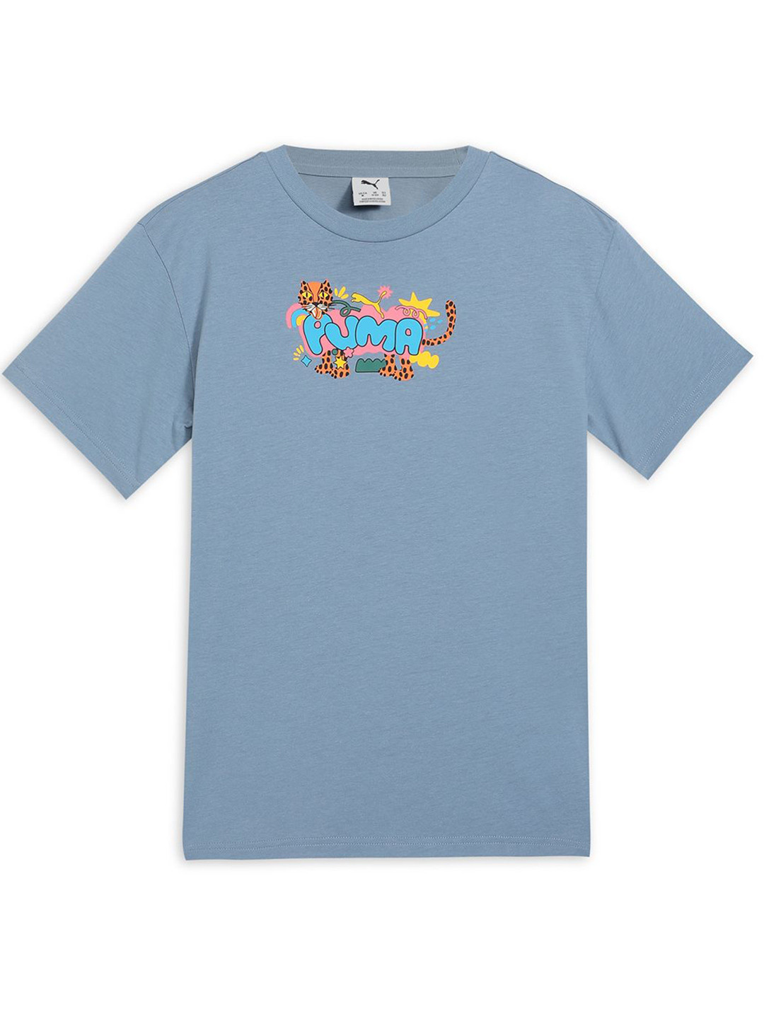 Puma HOUSE OF GRAPHICS Girls Relaxed Fit Cotton Tee