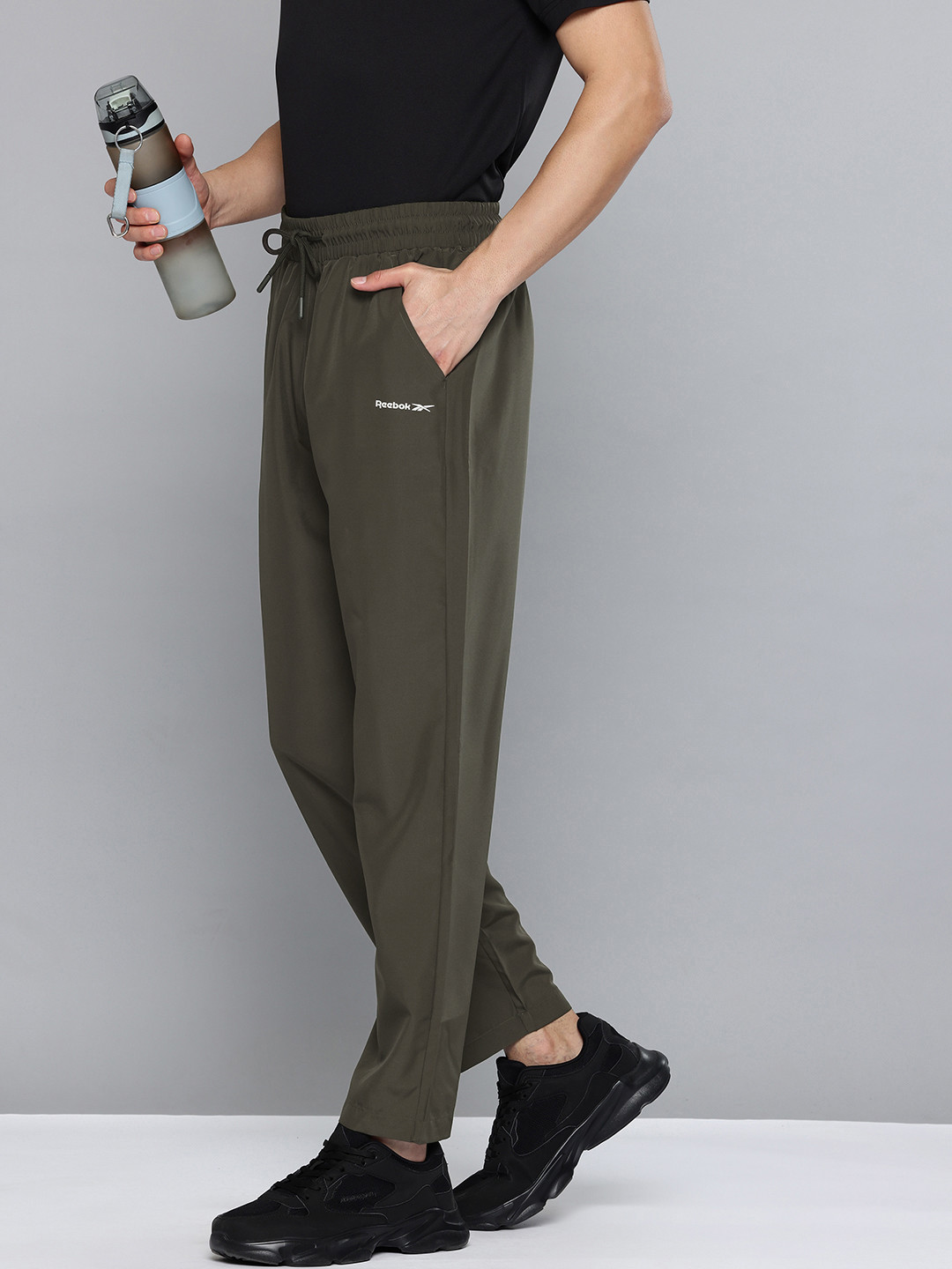 Reebok Men Mid-Rise Performance Regular Fit Track Pants