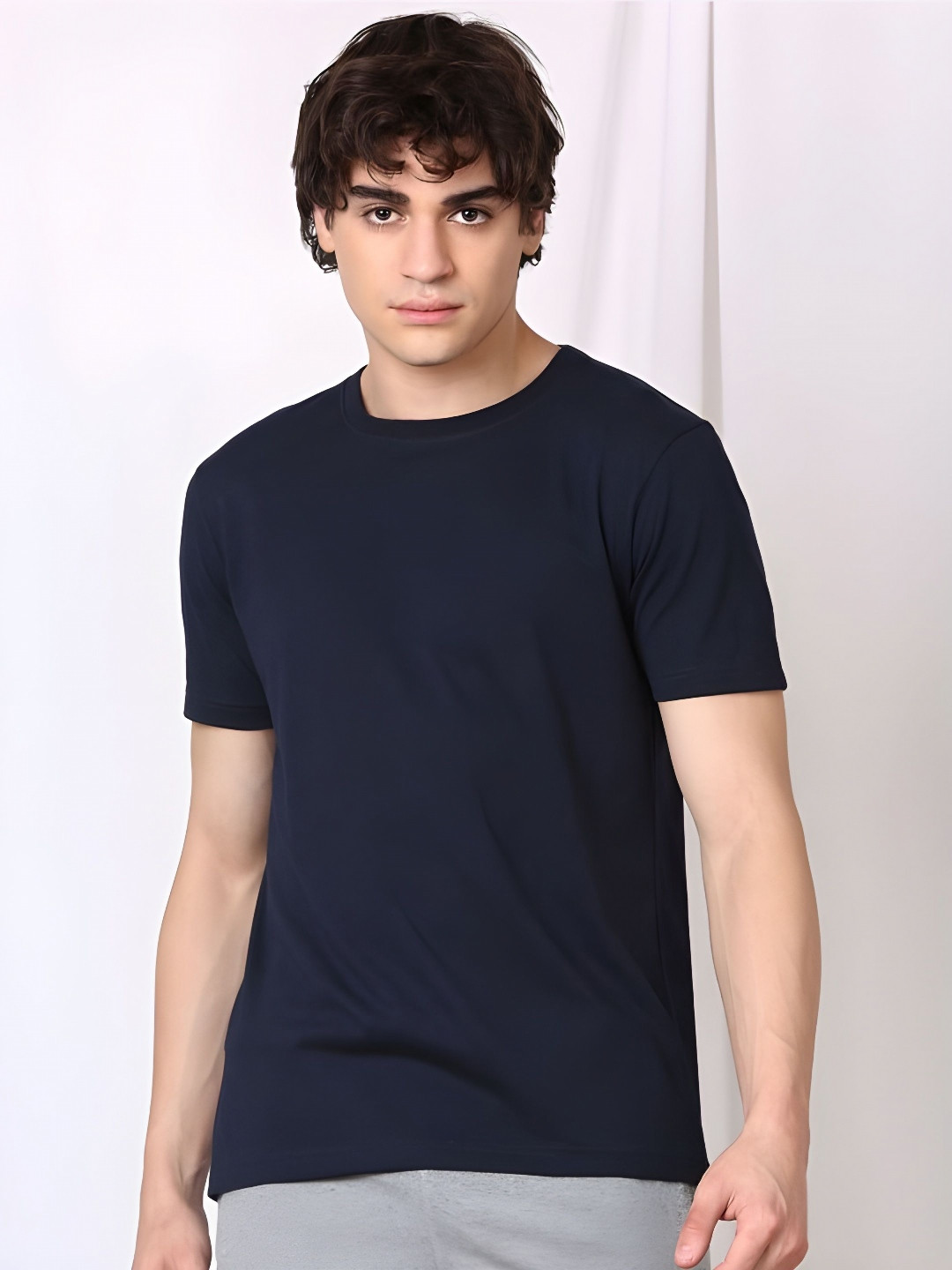 Streetsutra Printed Round Neck Raw Edge T-shirt