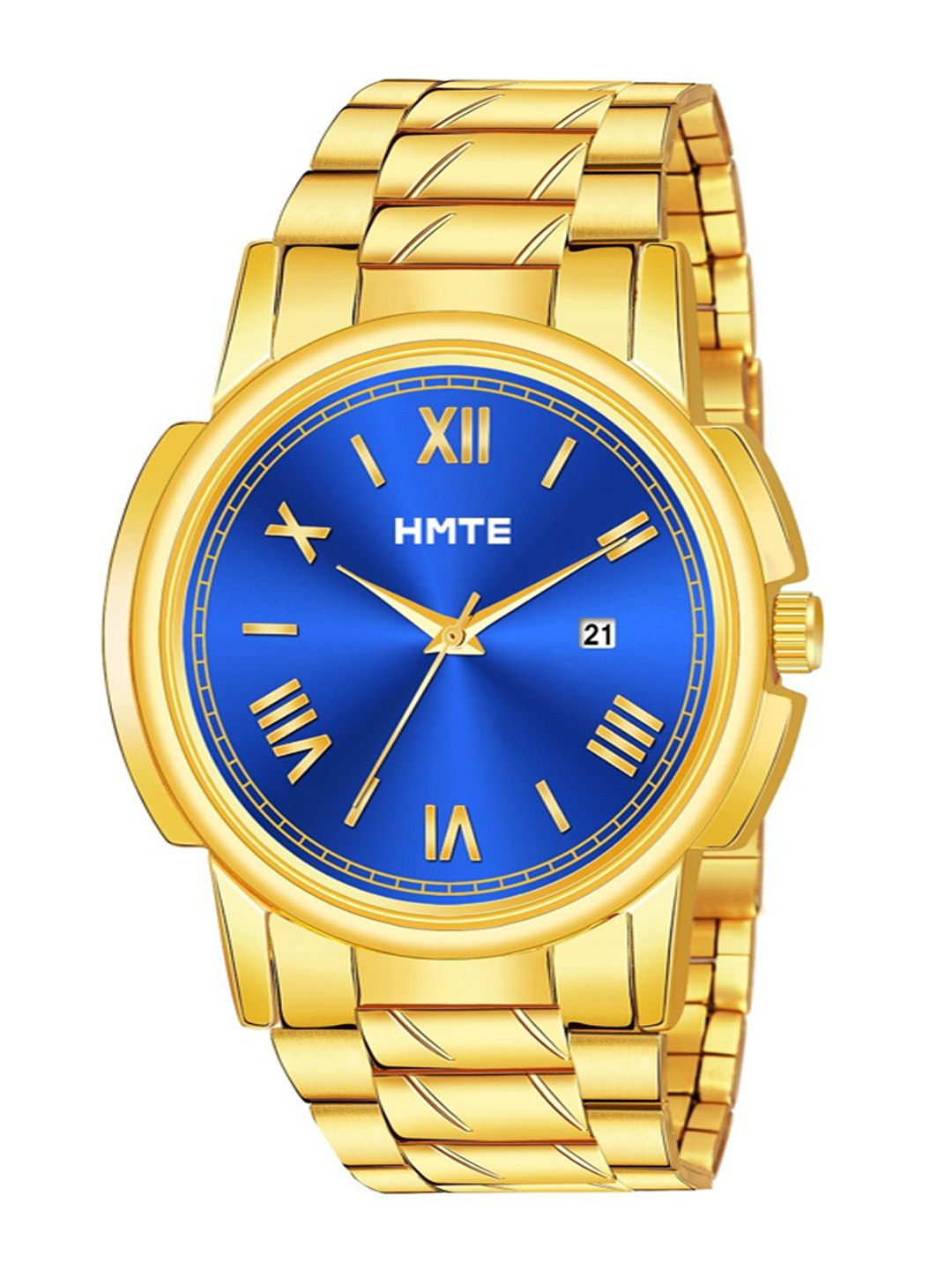 HMTE Men Dial & Bracelet Style Straps Analogue Watch HMTE HM-592blue