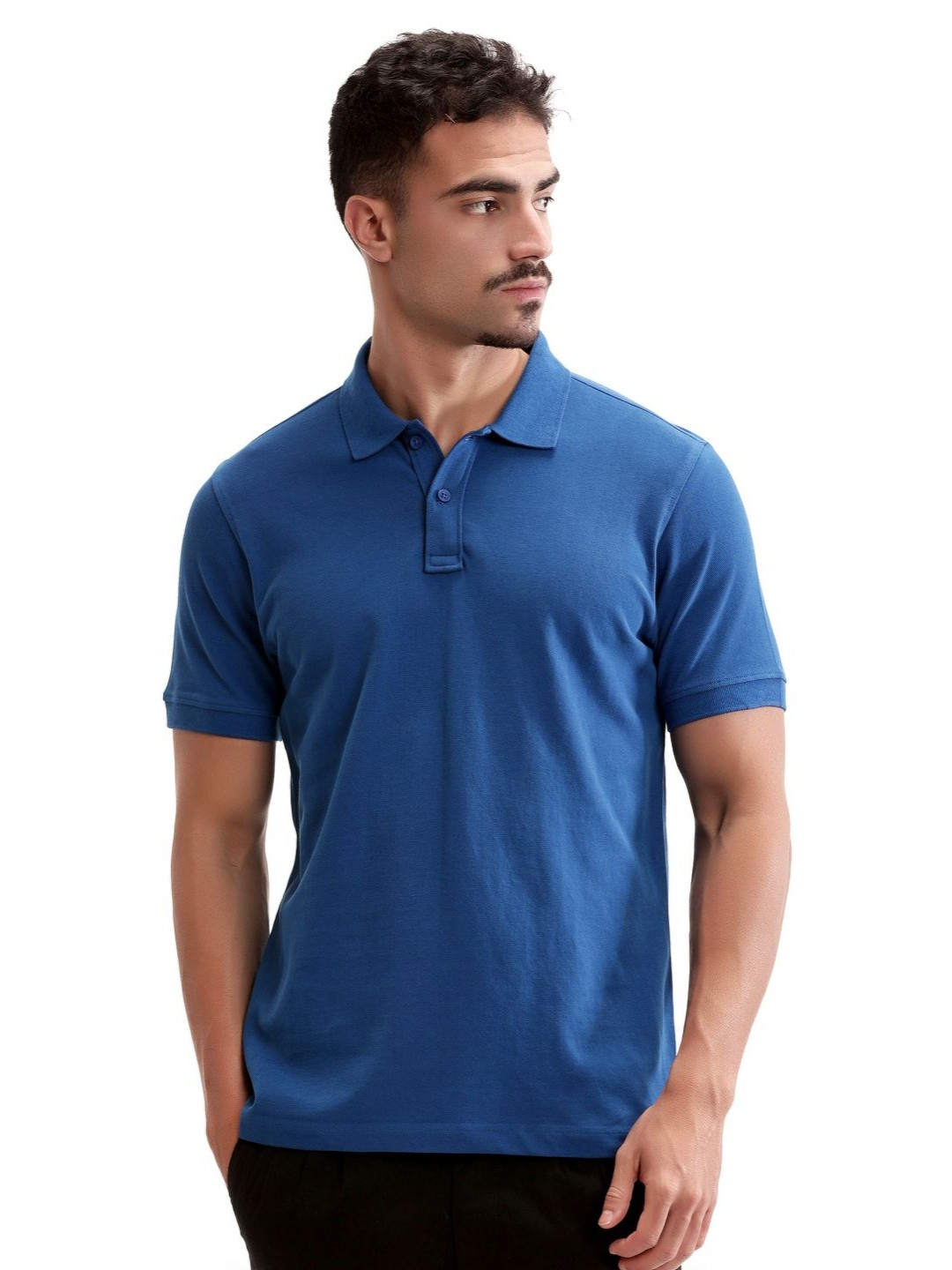 7 Cavalry Polo Collar Short Sleeves Cotton Casual T-shirt