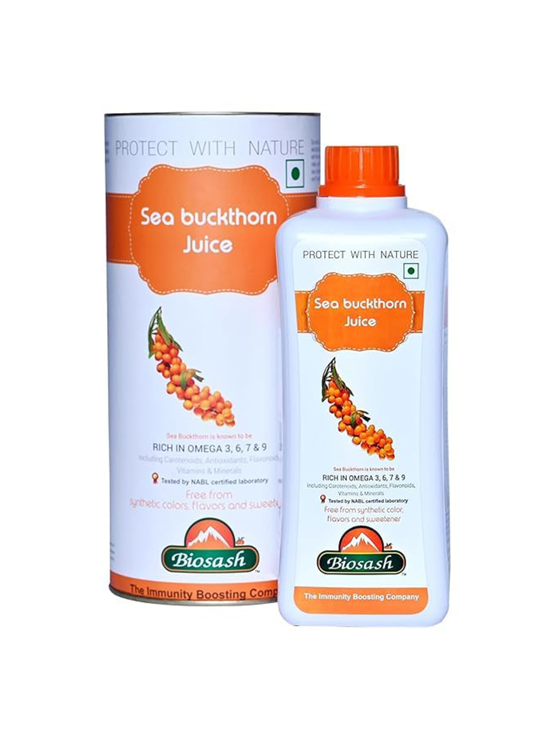 BIOSASH Sea Buckthorn Juice with omega acids for Liver & Pancreas Health-250ml