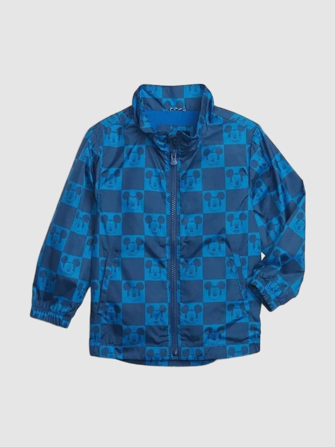 GAP Boys Blue Open Front High Neck Jacket
