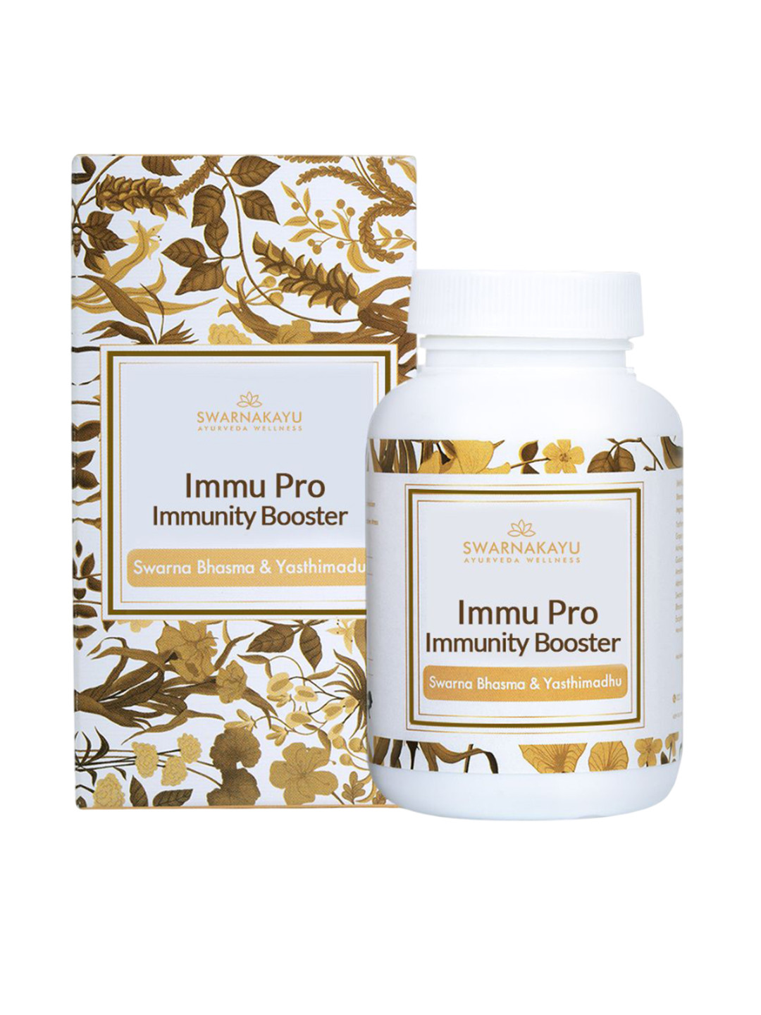 SWARNAKAYU Immupro Immunity Booster with 24k Gold Bhasma- 30 tablets