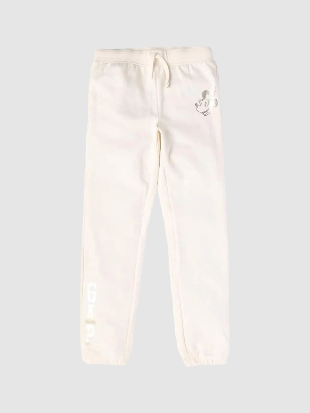 GAP Girls Mid-Rise Relaxed Fit Minnie Mouse Printed Jogger Trousers