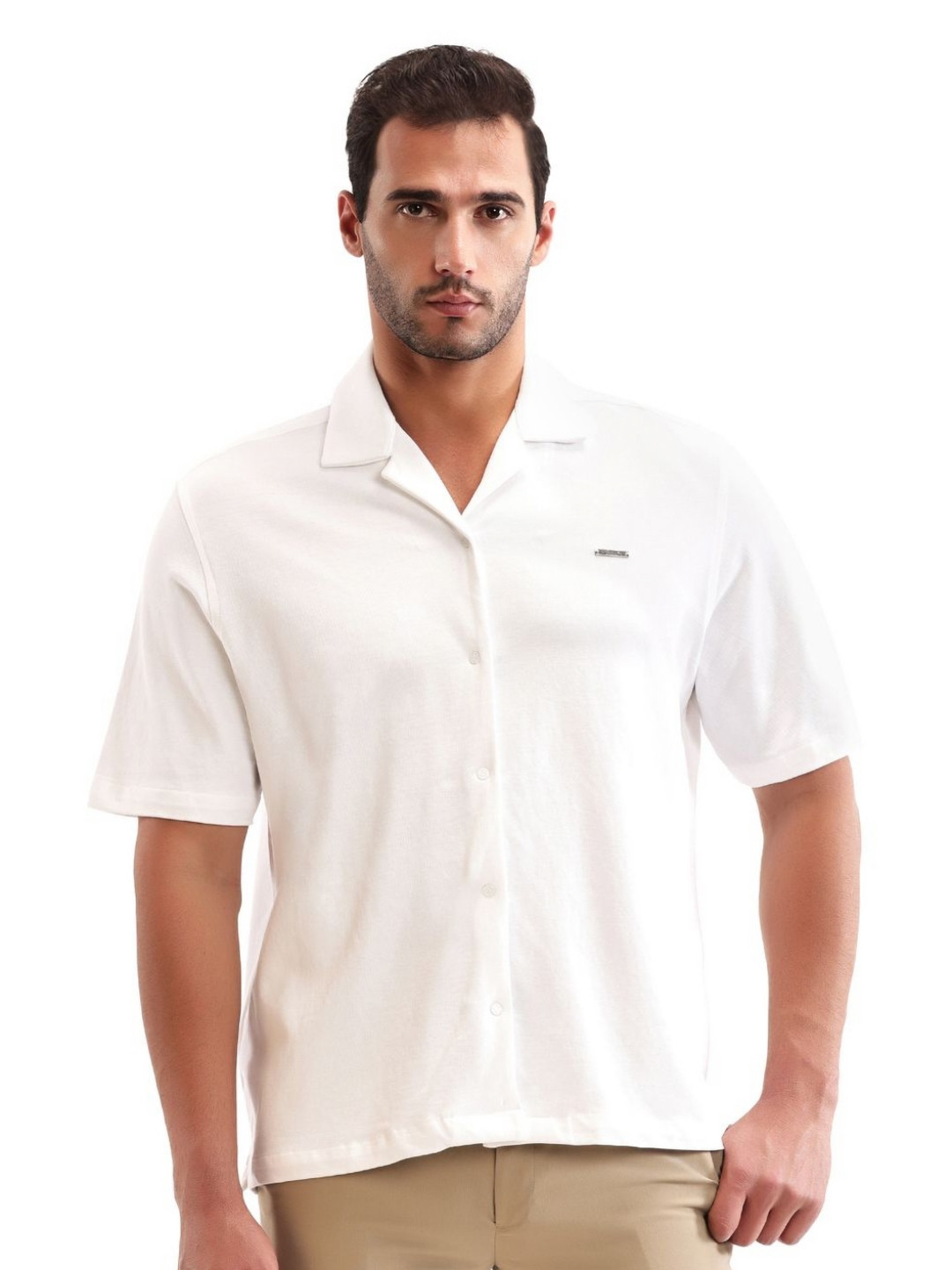 7 Cavalry Polo Collar Regular Fit Cotton T-shirt