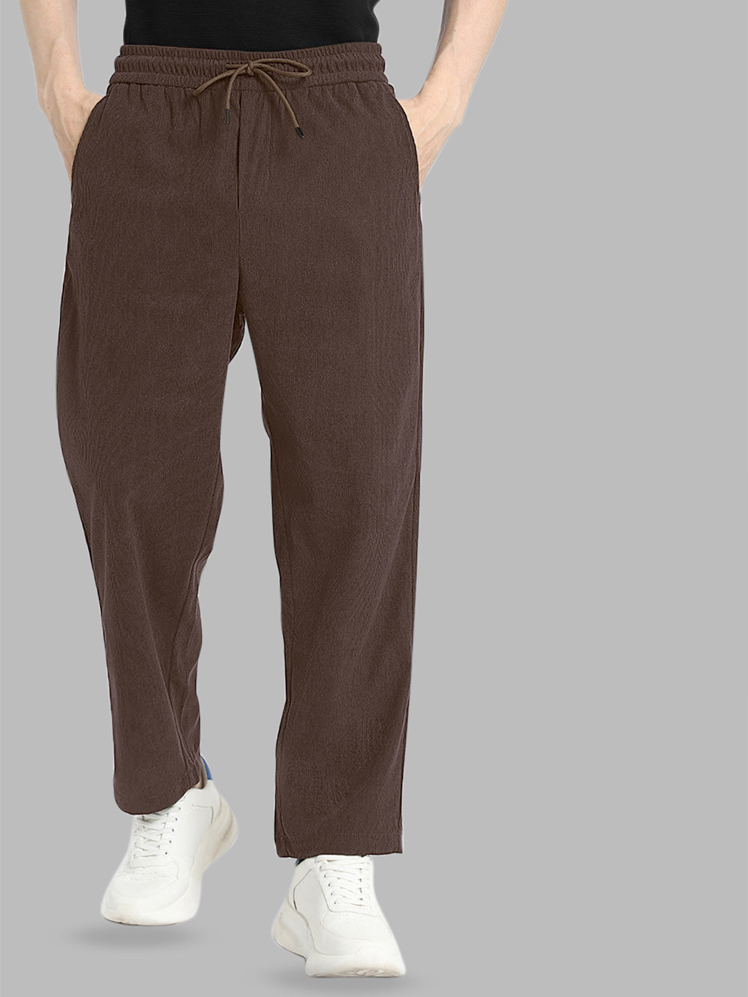 SWADESI STUFF Men Straight-Fit Joggers Track Pants