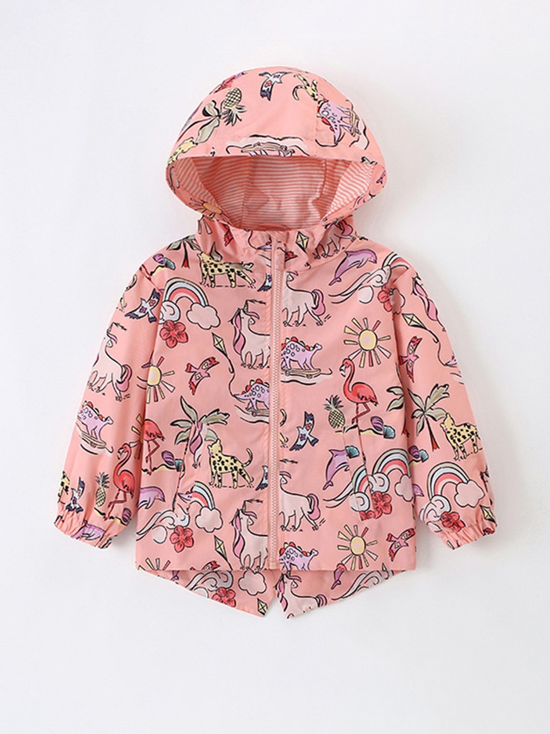 YK Boys Animal Printed Puffer Jacket