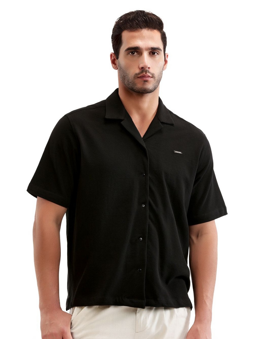 7 Cavalry Polo Collar Regular Fit Cotton T-shirt