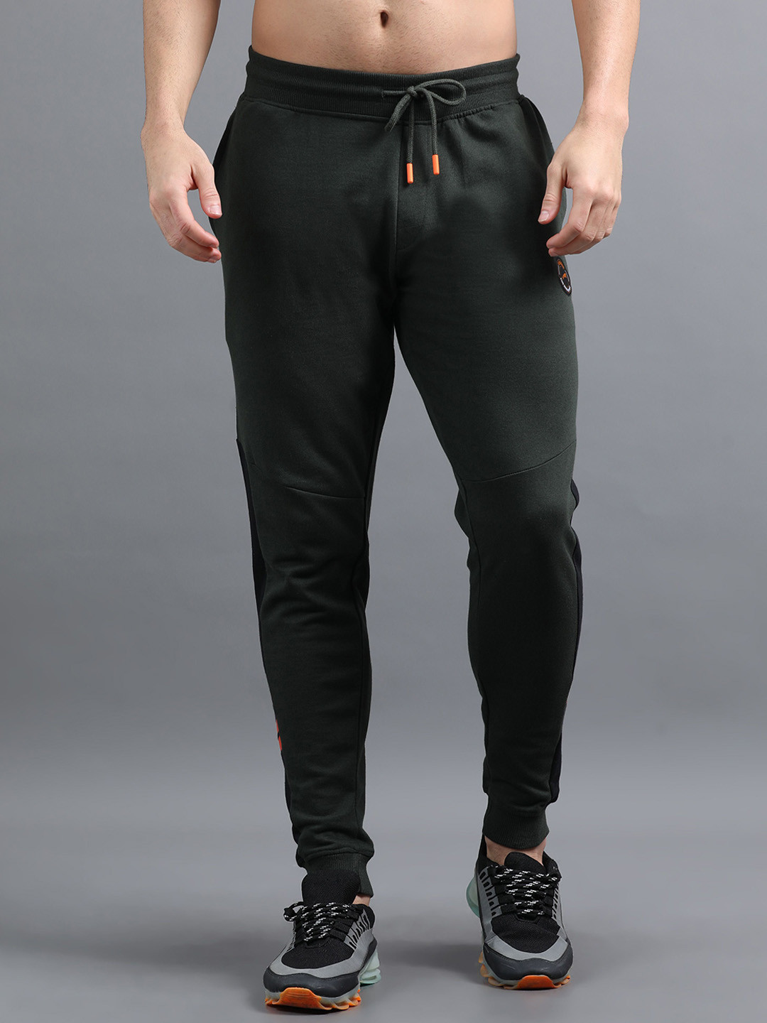 ARDEUR Men Self Design Joggers Track Pants