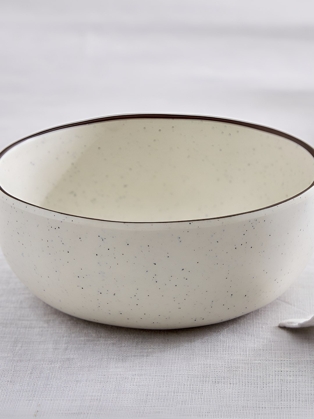 Home Centre Cream Melamine Open Bowl