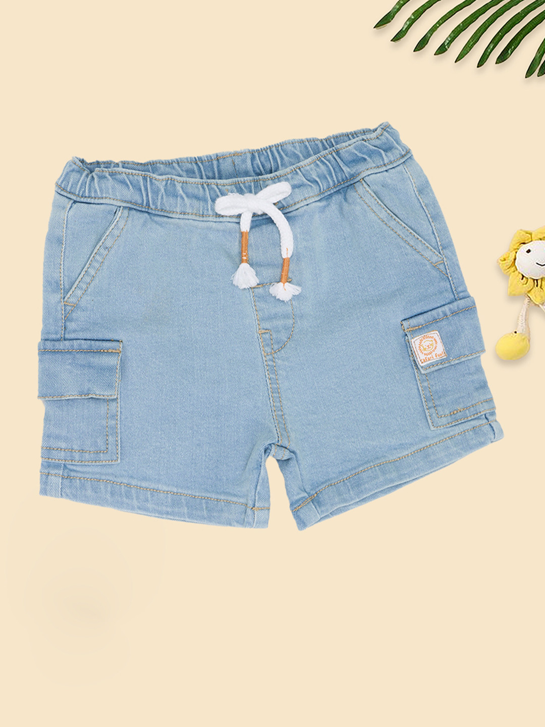 Pantaloons Baby Boys Cargo Denim Shorts