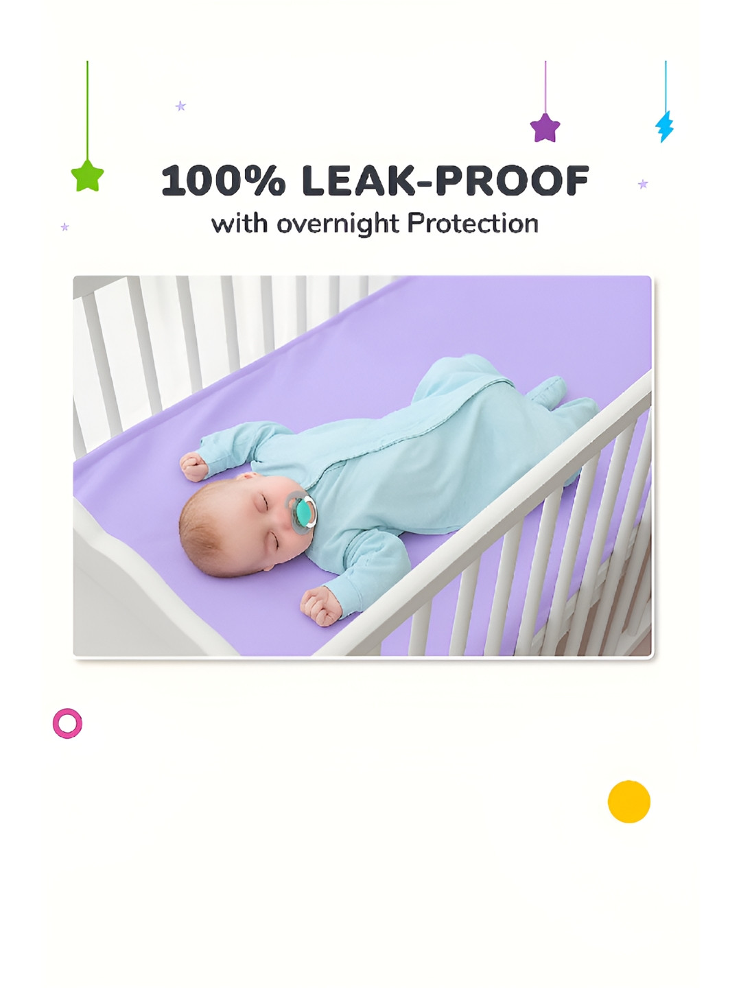 Kalra Magic Waterproof Baby Dry Sheet Reusable & Soft Fleece Mattress Protector