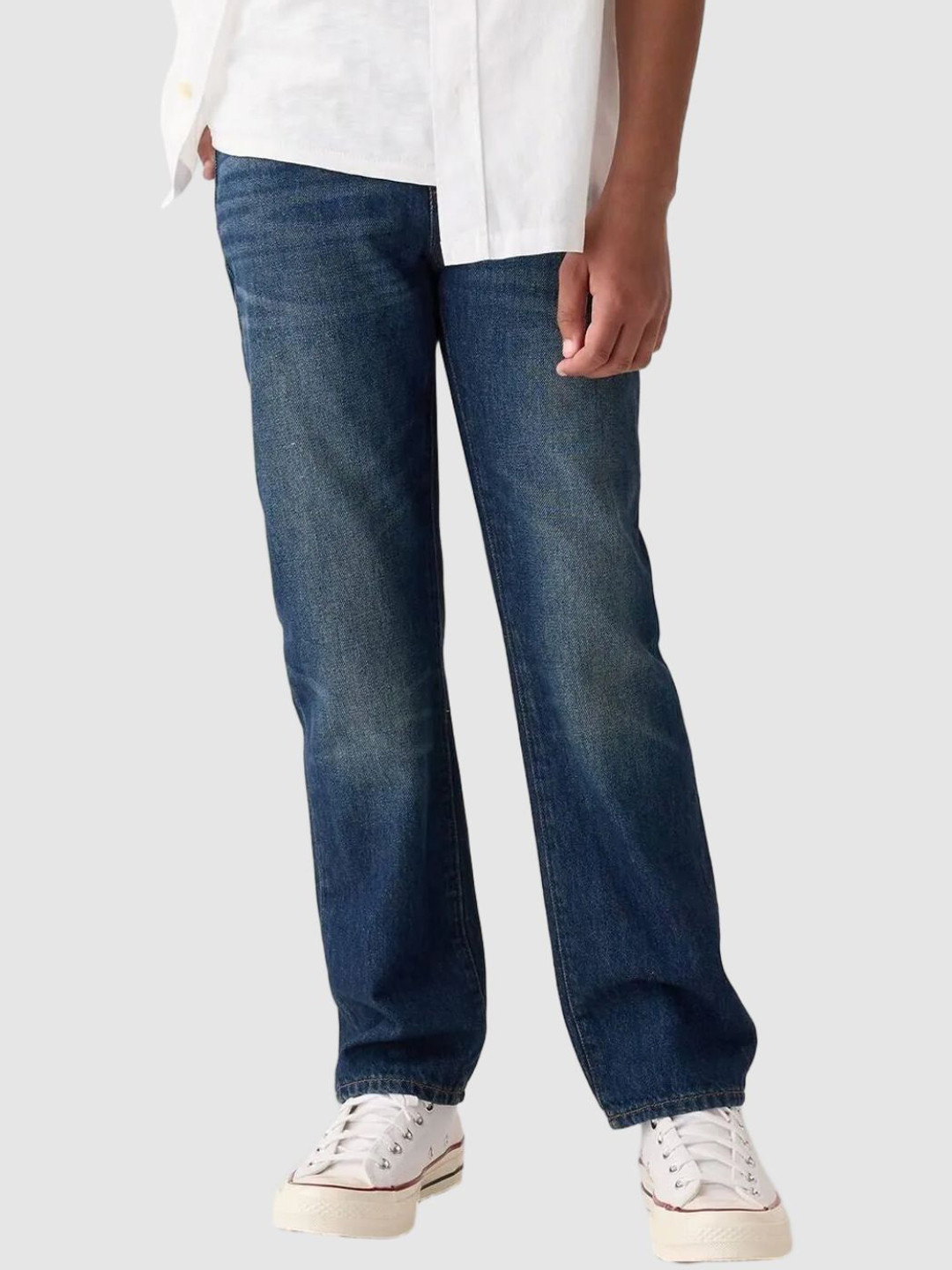 GAP Boys Classic Mid-Rise Regular Fit Light Fade  Jeans