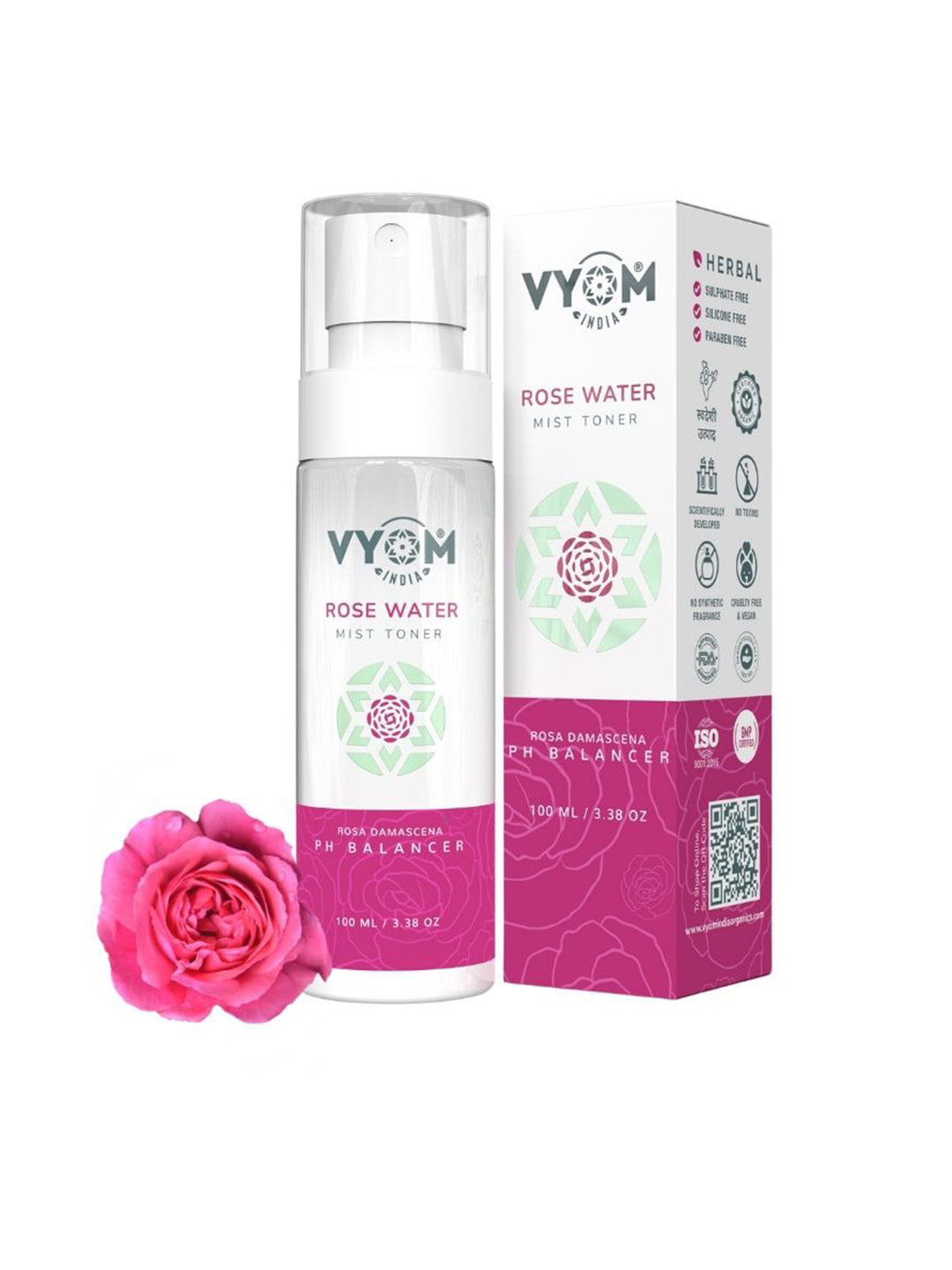 VYOM INDIA ORGANICS Adults-Unisex Hydration Face Mist