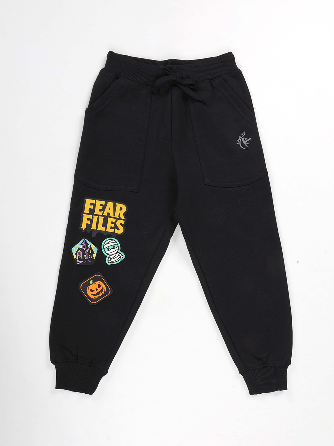 KiddoPanti Boys Halloween Themed Printed Jogger