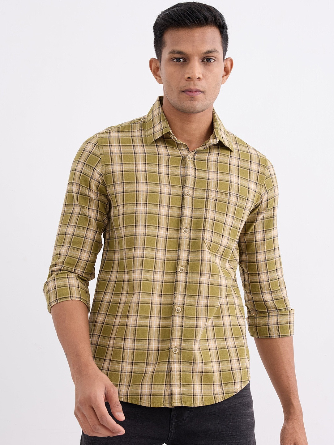 SPYKAR Men Cotton Casual Shirts