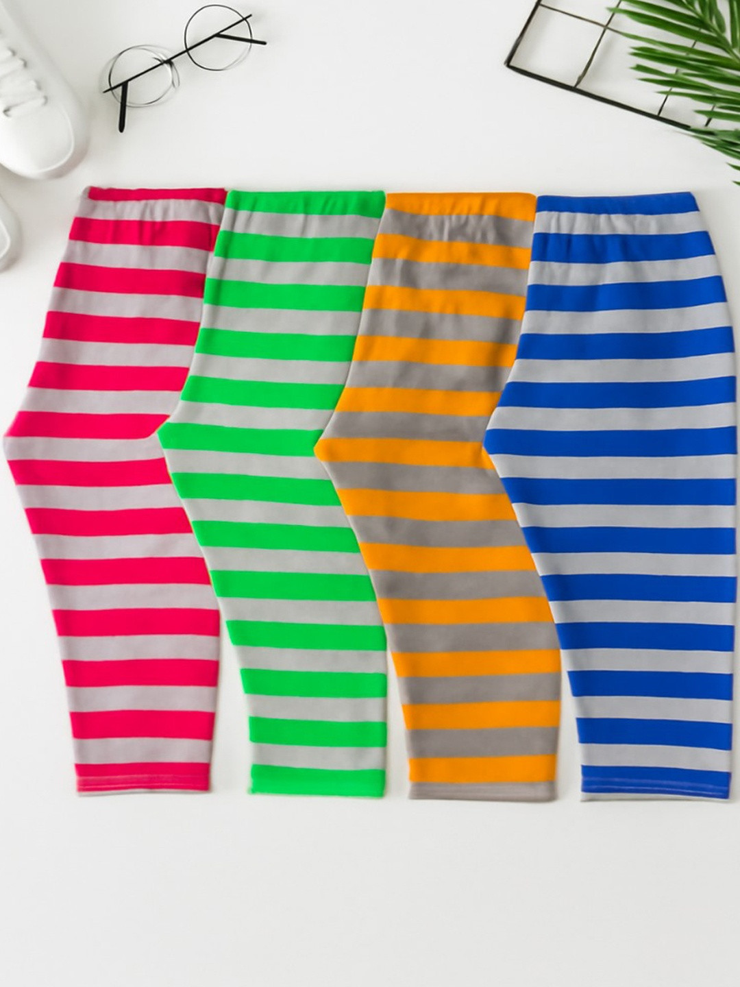 Cortica Mullticolor Pack of 4 Cotton Night Pants