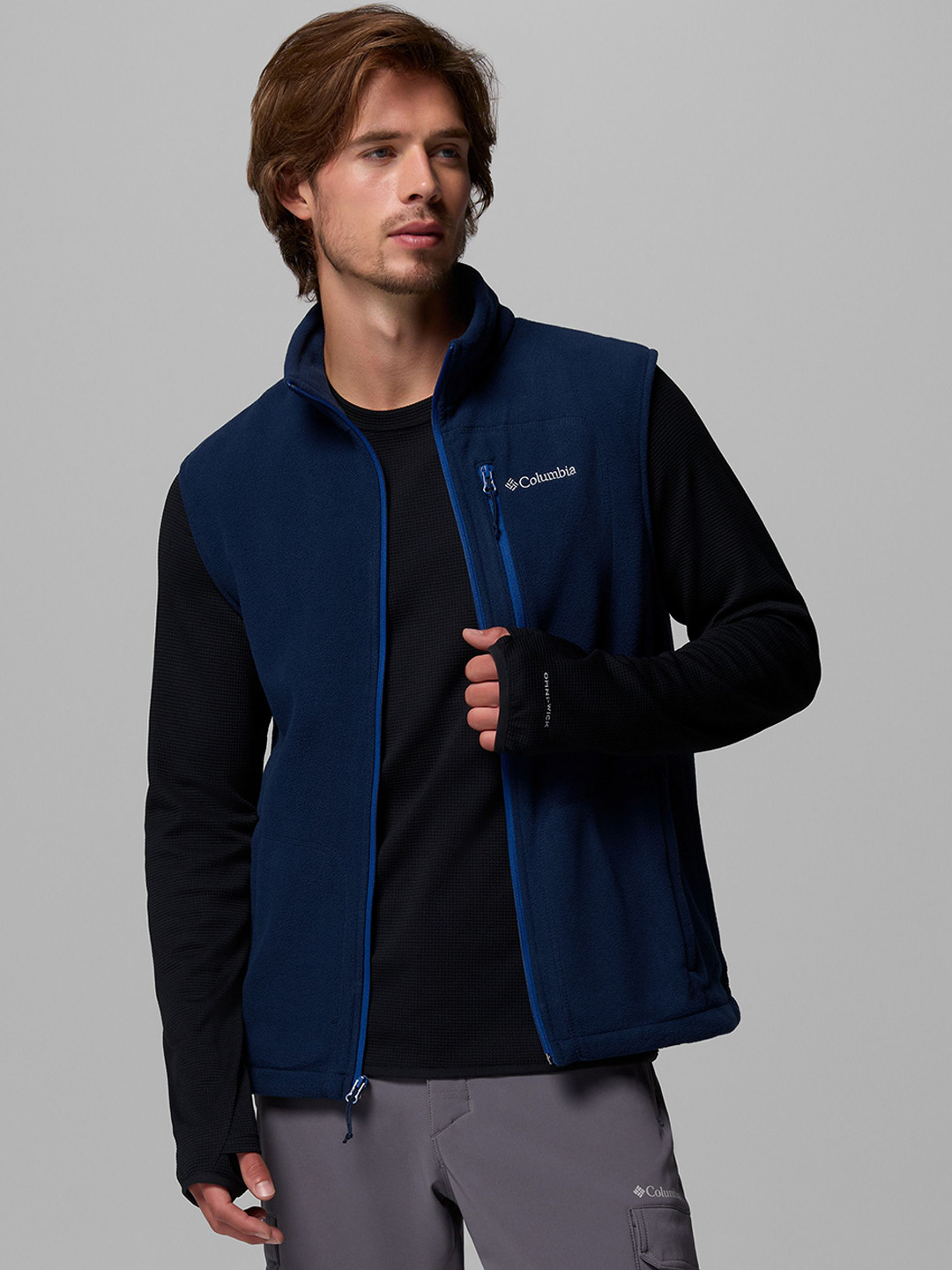 Columbia Men Fleece Lightweight Outdoor Sporty Jacket