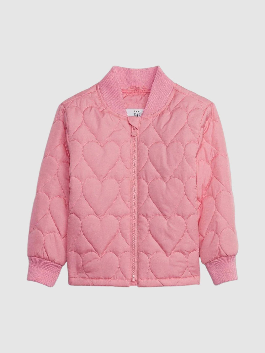 GAP Girls Pink Quilted Bomber Jacket