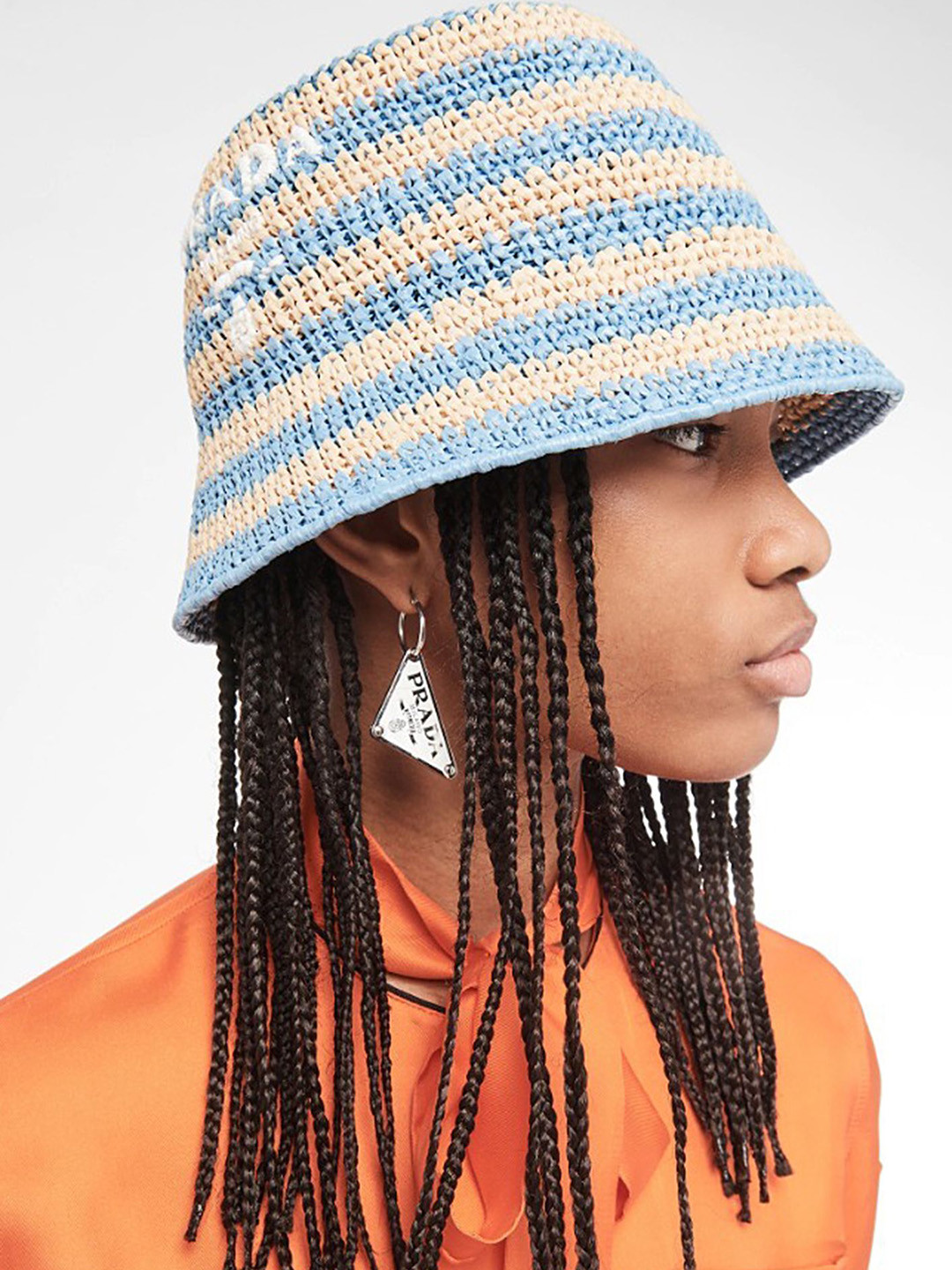 LULU & SKY Women Straw-knit Bucket Hat
