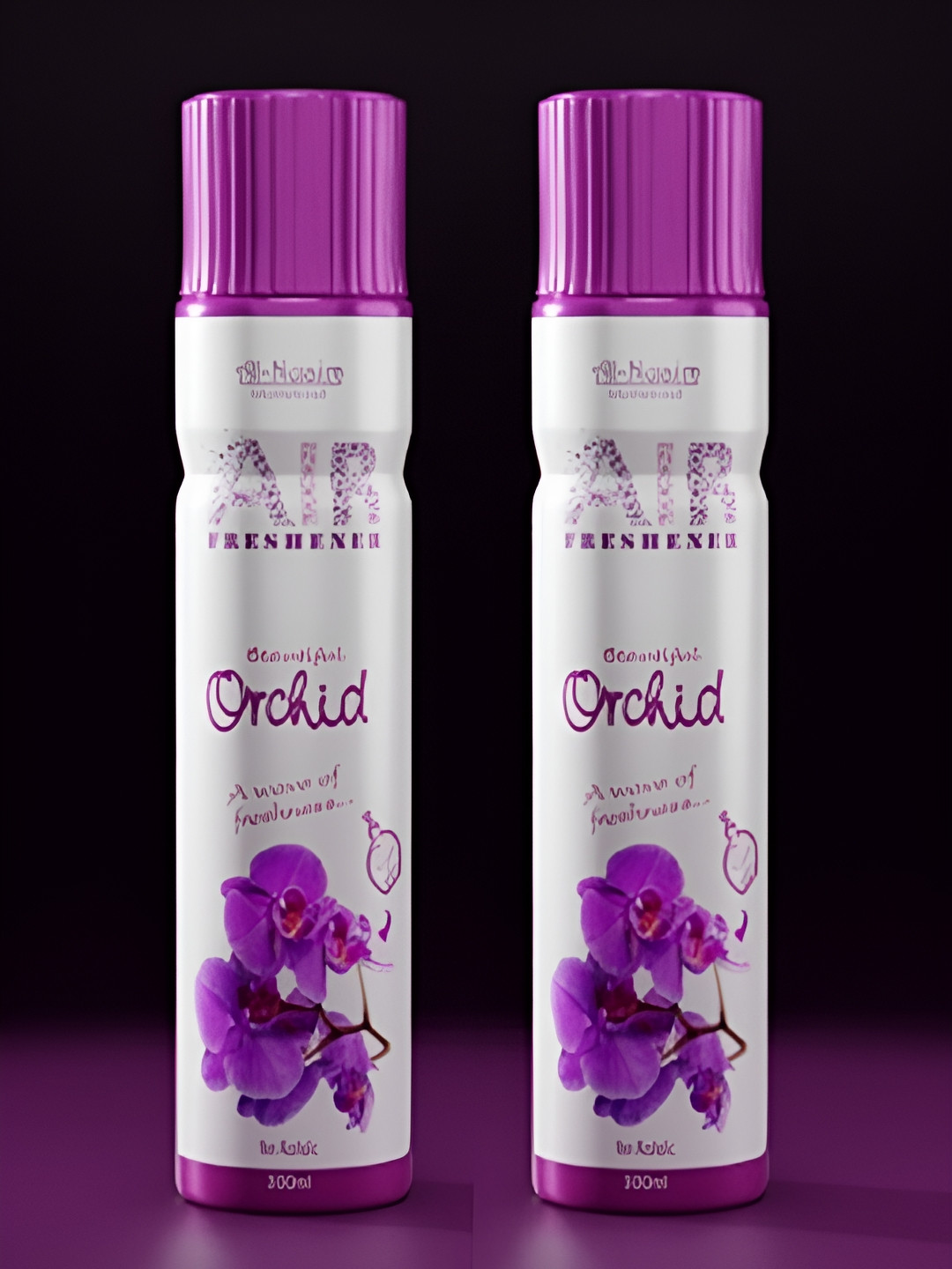 Al-Nuaim  Pack of 2 300ml Each Orchid Air Freshener