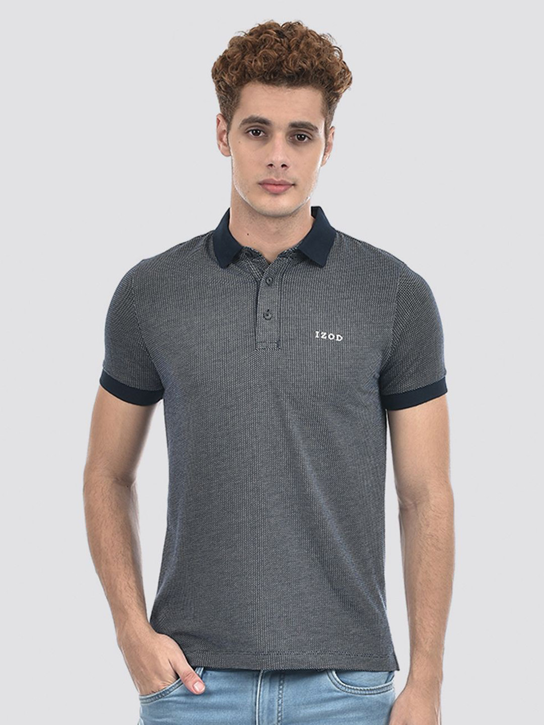 IZOD Polo Collar Slim Fit Cotton T-shirt