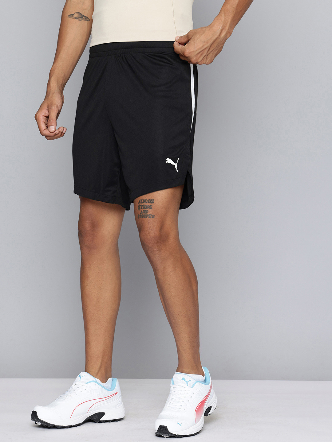Puma Men Striped dryCELL Basketball Shorts