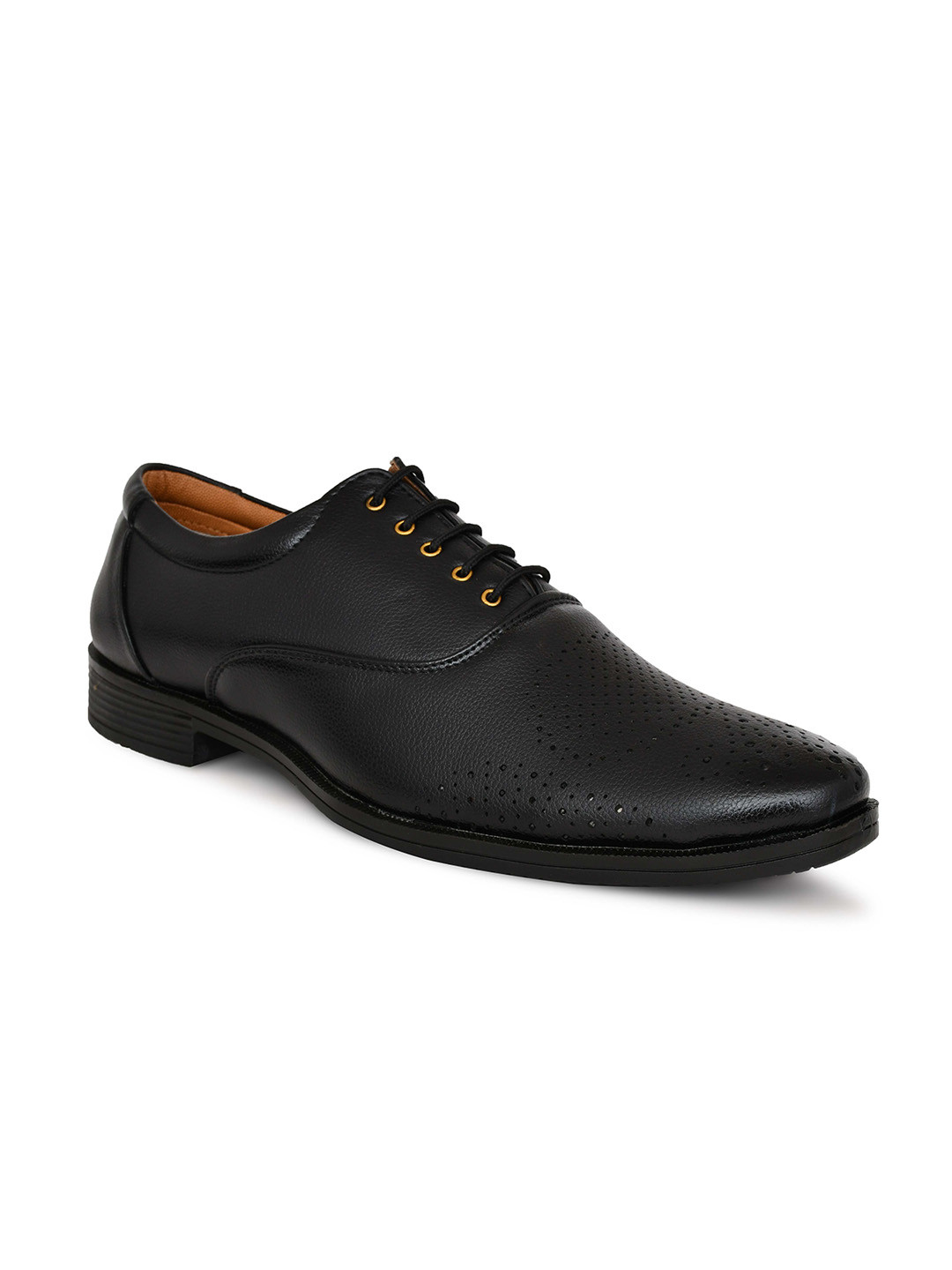 FAV SHOES Men Textured Lace-Ups Pointed Toe Formal Oxfords