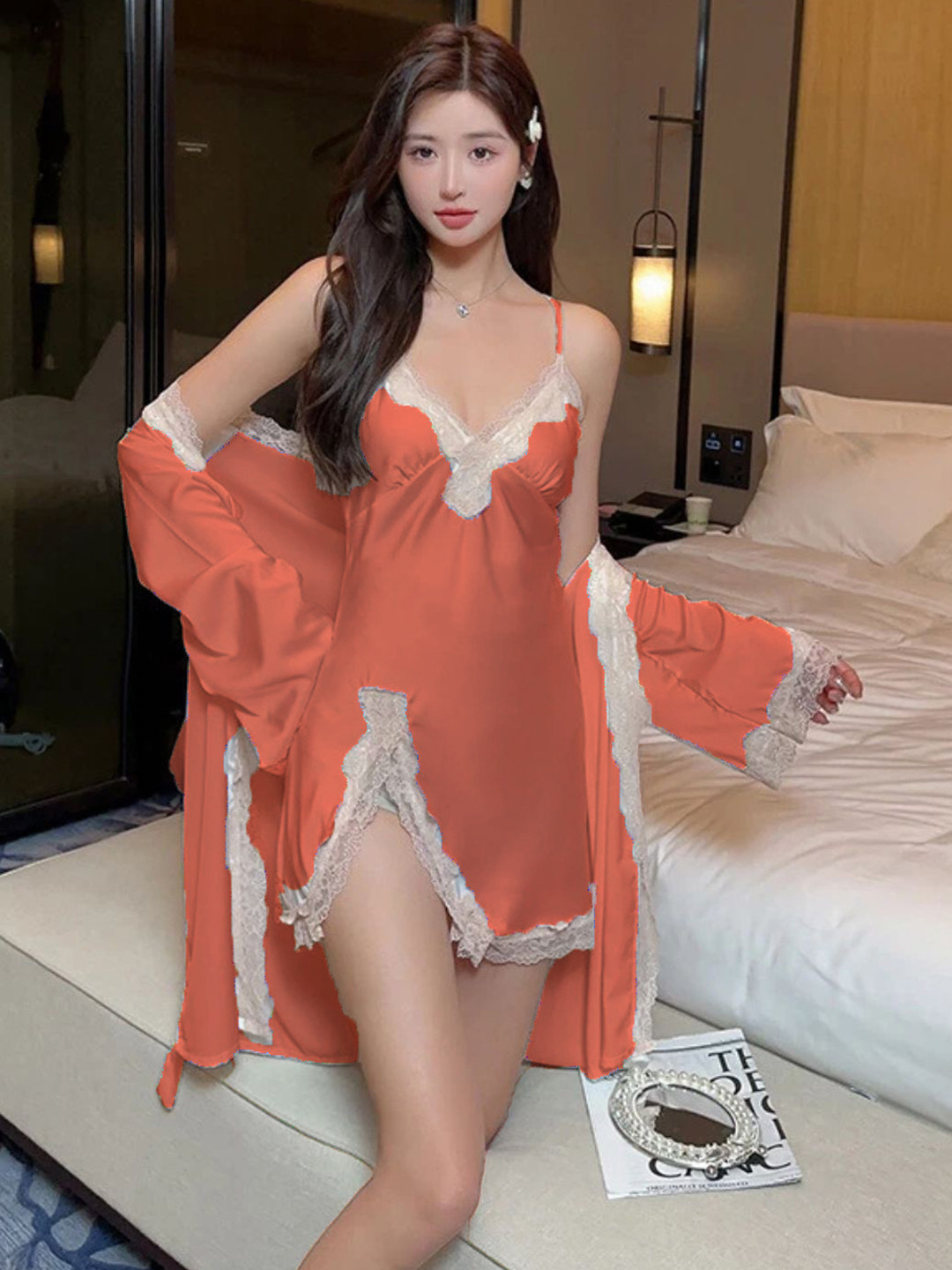 UDHATIKRAMAN Women Satin Baby Doll