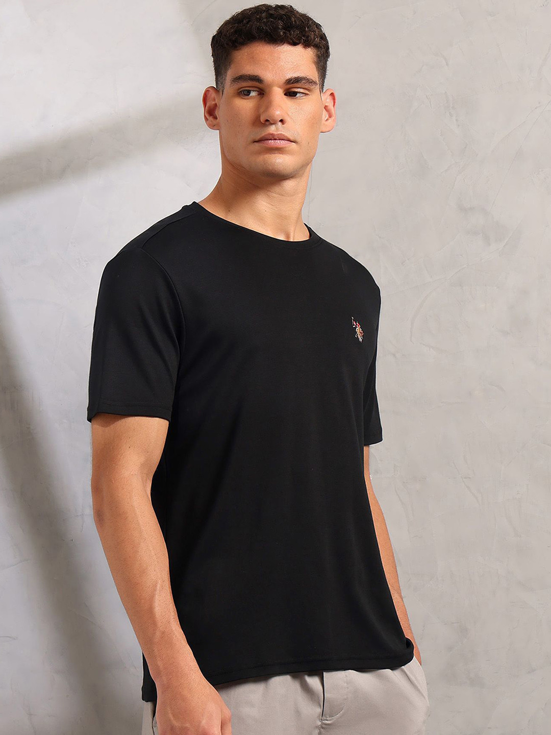 U.S. Polo Assn. Men Round Neck Skin Safe Lounge T-Shirt