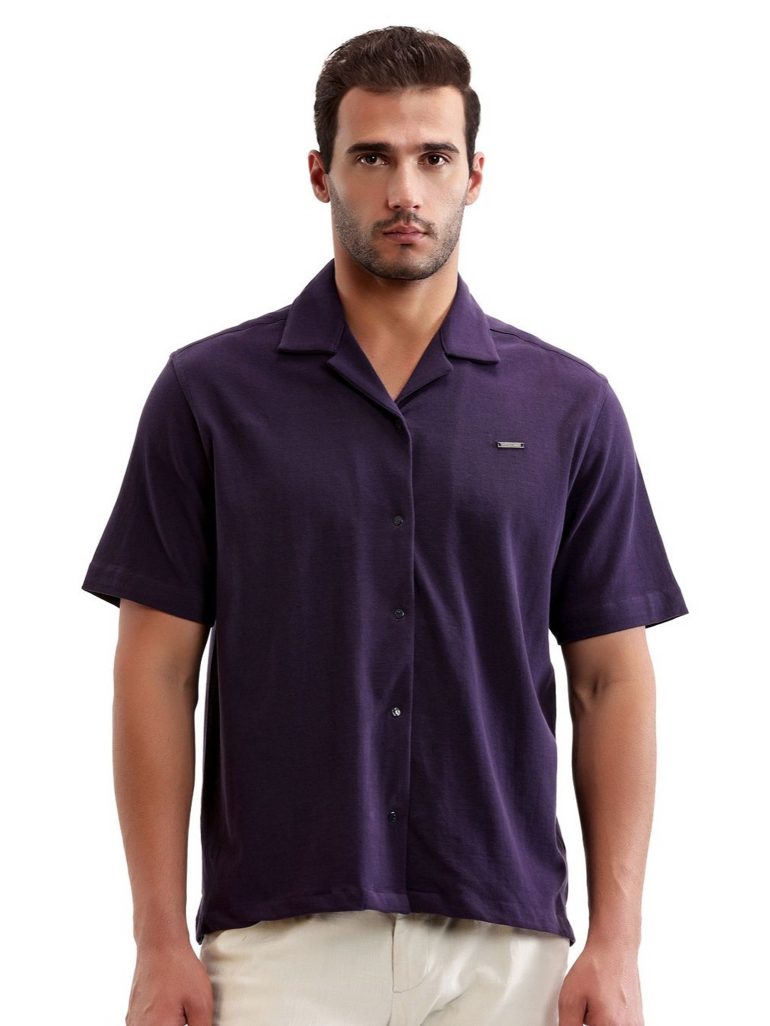 7 Cavalry Polo Collar Regular Fit Cotton T-shirt