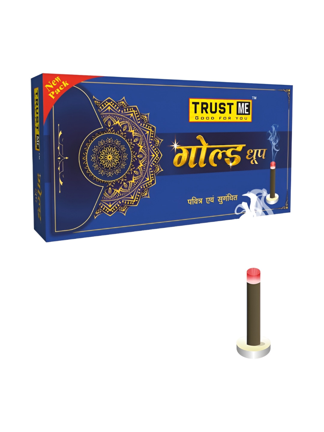 TRUST ME Pack of 12 Gold Dry Dhoop with premium rich aroma