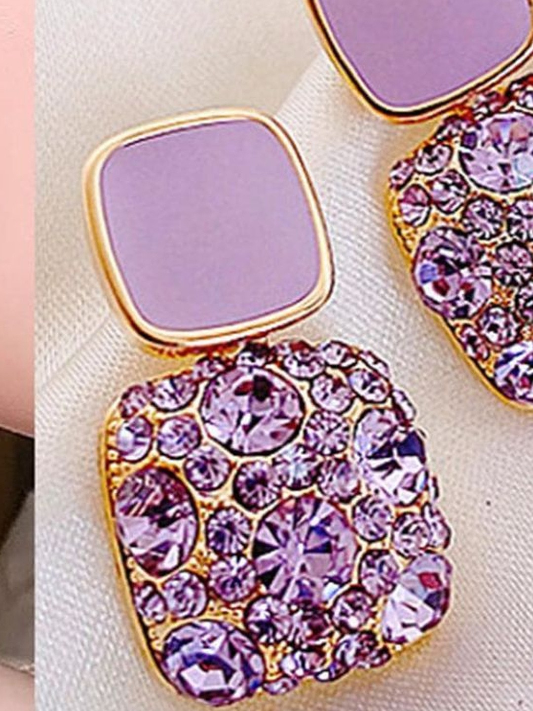 I Style Right Unisex Purple Earrings