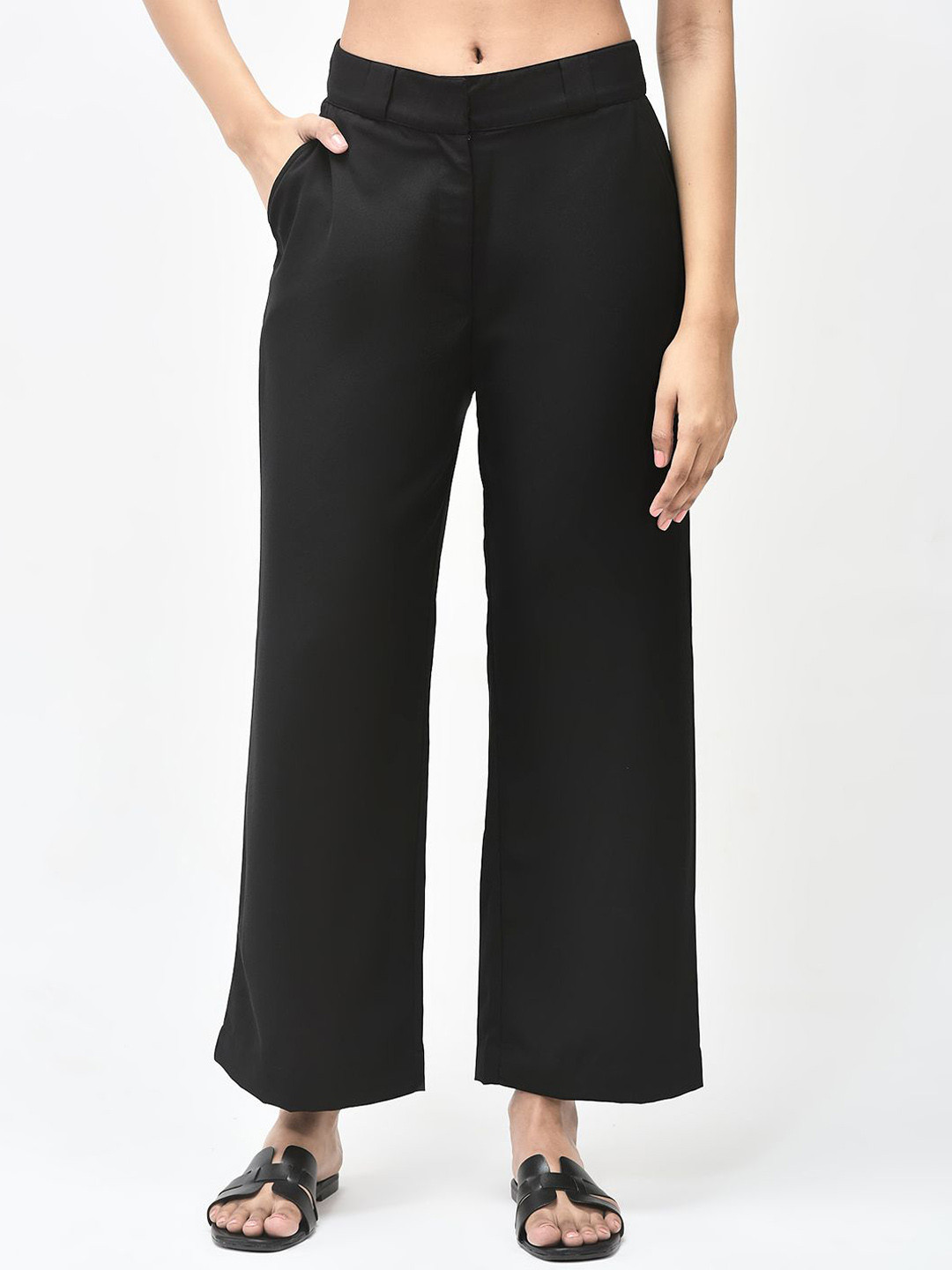 R.Code by The Roadster Life Co. Glaze Women Straight Fit Mid-Rise Trousers