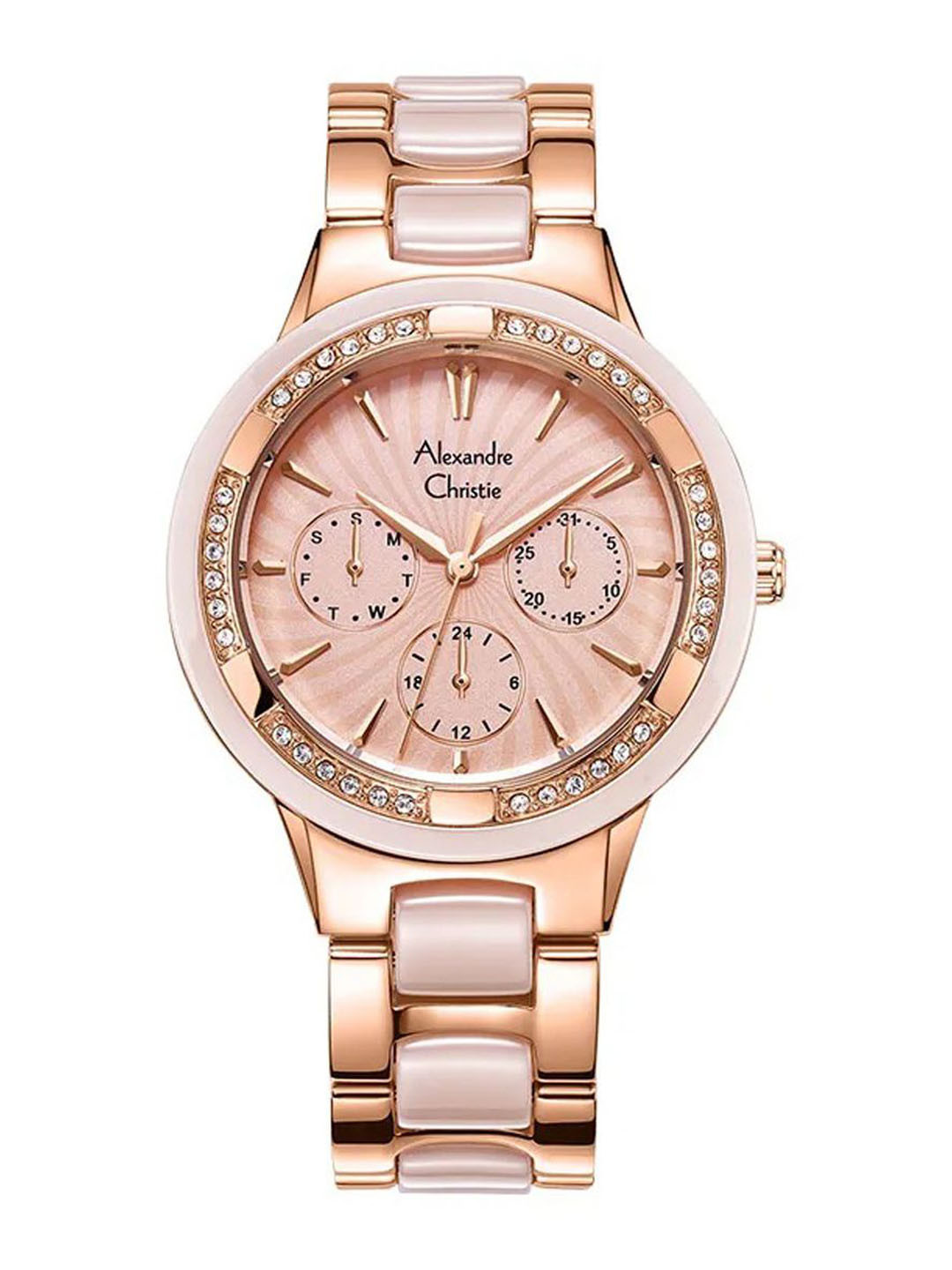 Alexandre Christie Passion Women Bracelet Style Straps Analogue Watch 2299BFBRGPN